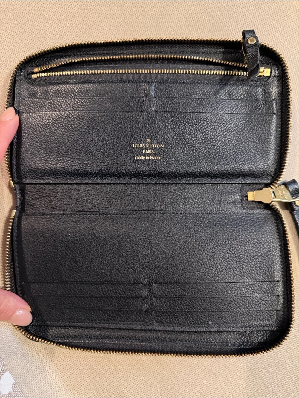 Louis Vuitton black Empreinte with Gold Hardware